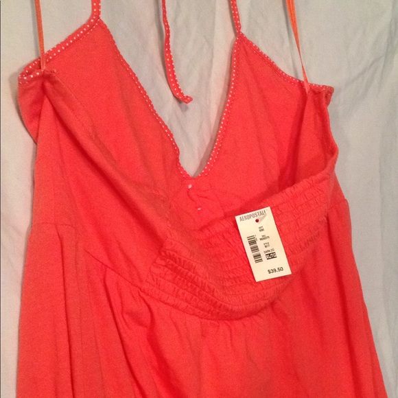 NEW Women's Aeropostale summer dress XL orange - Picture 3 of 6